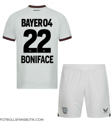 Bayer Leverkusen Victor Boniface #22 Replika Bortatröja Barn 2023-24 Kortärmad (+ Korta byxor)